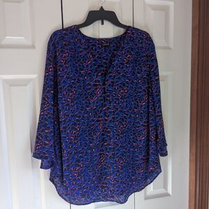 Torrid Blue Leopard Harper Top